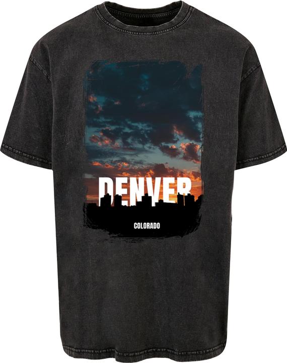 Merchcode Denver Acid Washed Heavy Oversize Tee - 113123