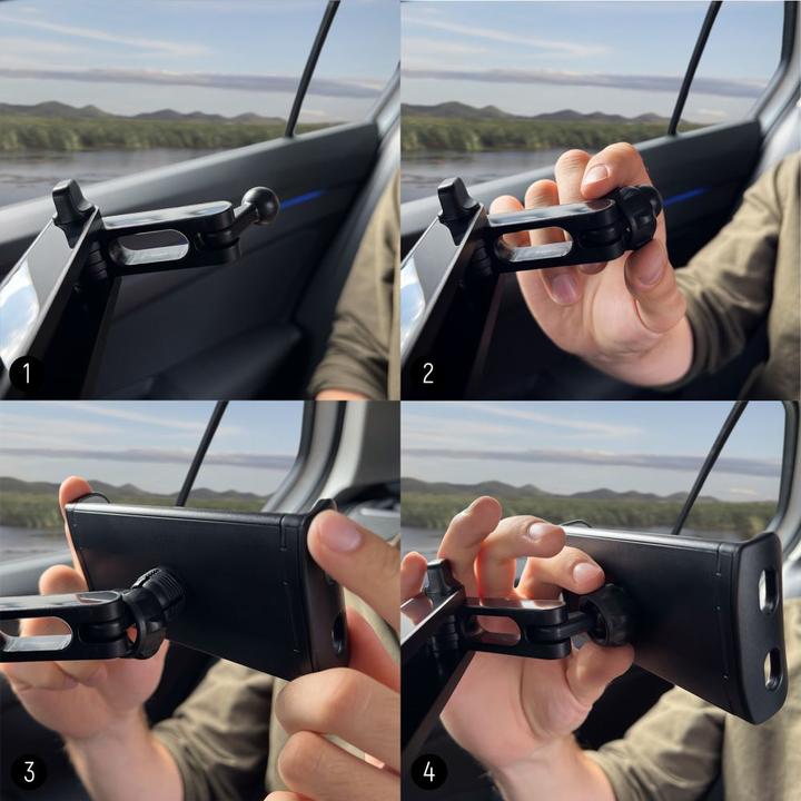Image du produit Wozinsky support d'appuie-tête réglable pour tablette ou téléphone noir