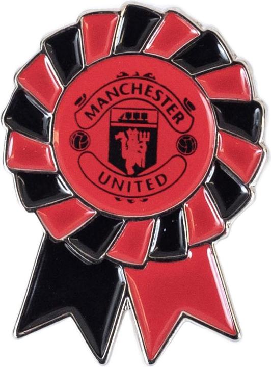 Manchester United FC Rosette Abzeichen Metall
