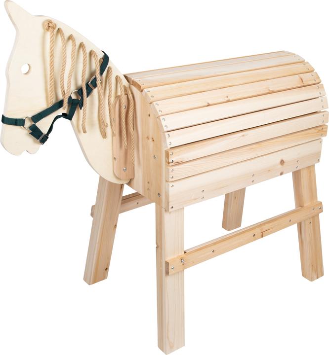 Actual product image small foot Wooden horse