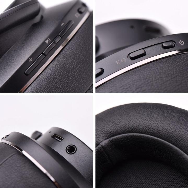 Image du produit Doqaus Casque filaire Casque sans fil bluetooth DESIGN 1 noir (65 h, Sans fil)