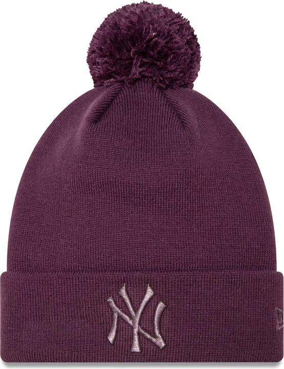 New Era Damen Bobble Wintermütze Metallic Ny Yankees Damson