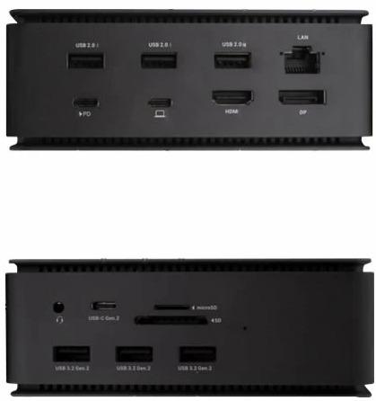 Produktbild i-tec Usb4dual4kdockpd (USB-C, 9 Ports)