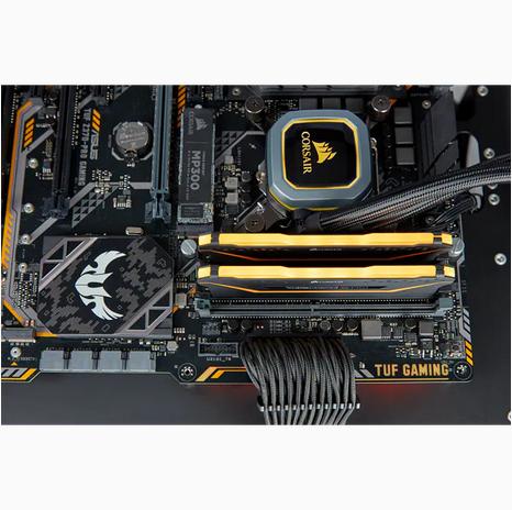 Produktbild Corsair Vengeance CMW16GX4M2E3200C16-TUF Speichermodul 16 GB 2 x 8 GB DDR4 3200 MHz (2 x 8GB, 3200 MHz, DDR4-RAM, DIMM)