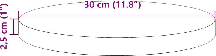 Actual product image VidaXL Boris (30 x 2,5 cm)