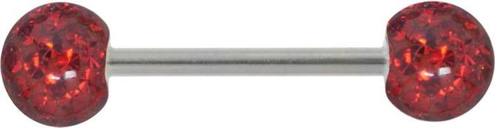 Bijouteria Brustpiercing (Chirurgenstahl 316L, Epoxiharz, Kristall)