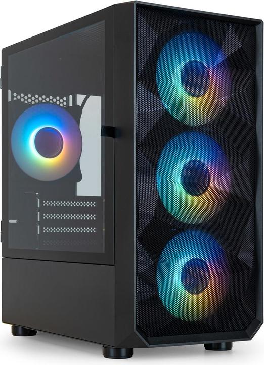 Tooq Technology Boitier Mini Tour Micro ATX TooQ Seizure TQGCC901-B RGB avec panneau vitré (Noir) (mATX, Mini-ITX)