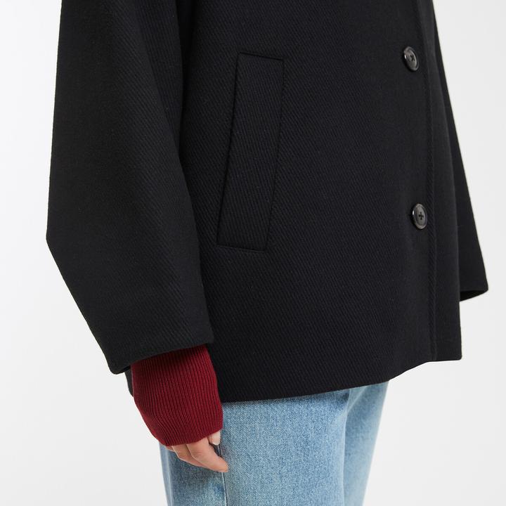 Actual product image La Redoute Collections Kurzmantel mit Knopfverschluss (38)