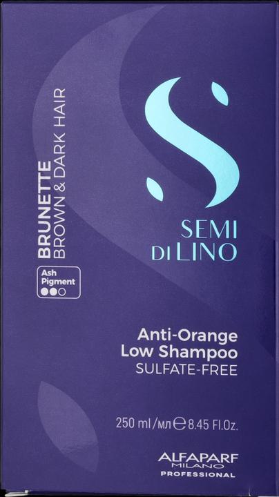 Actual product image Alfaparf Semi Di Lino Anti-Orange Low Shampoo (250 ml, Liquid shampoo)