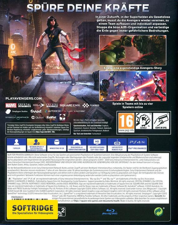 Produktbild Square Enix Marvel's Avengers (PS4, PS5, EN)