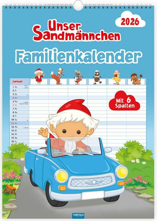 Produktbild Trtsch Unser Sandmnnchen XL-Familienplaner Familienkalender Unser Sandmnnchen 2026 (Deutsch)