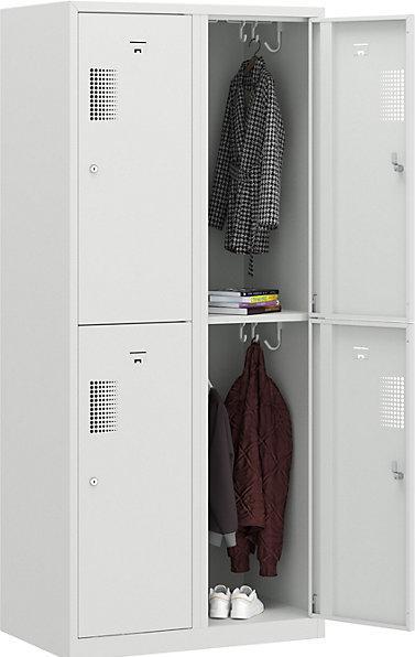 Produktbild eurokraft basic Spind, 4 Abteile, Breite 800 mm (80 cm, 180 cm)