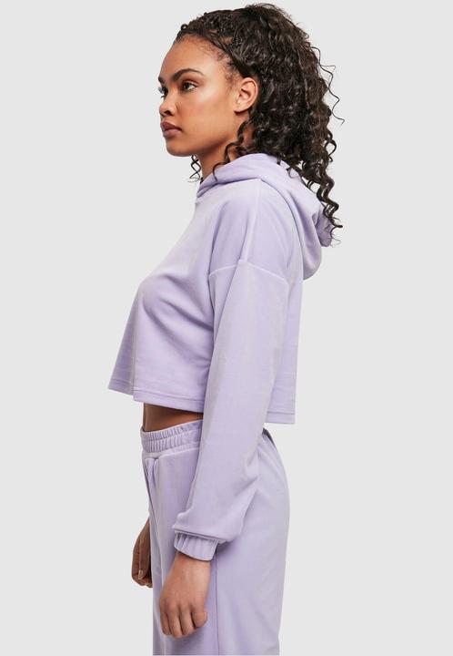 Immagine prodotto Urban Classics Felpa da donna con cappuccio ritagliata in velluto oversize (S)