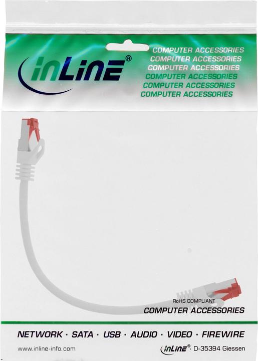 Produktbild InLine Patchkabel (S/FTP, CAT6, 0.25 m)