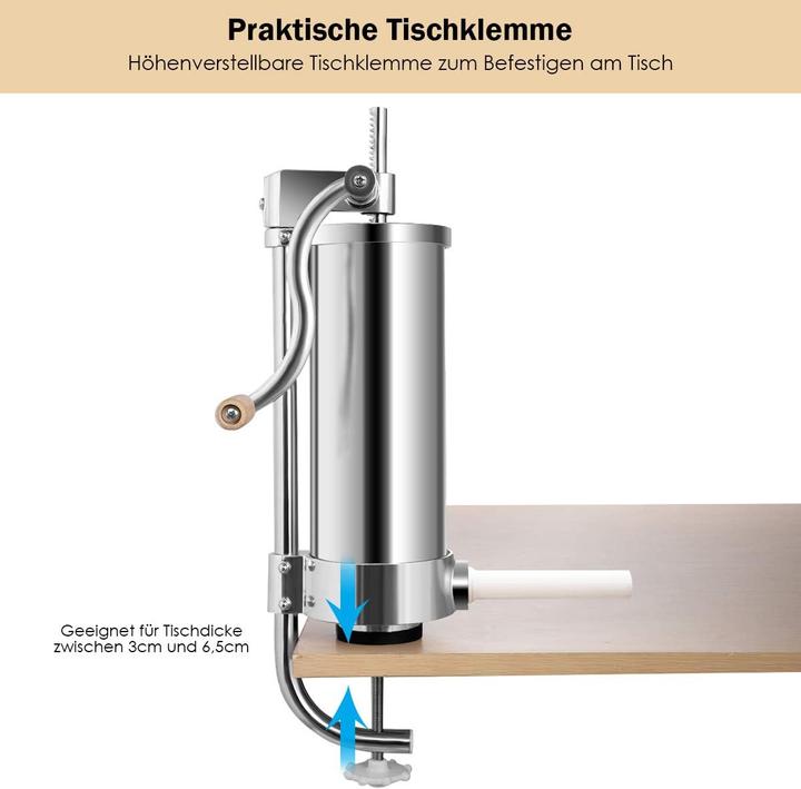 Actual product image Costway 3,6L - 4 filling tubes