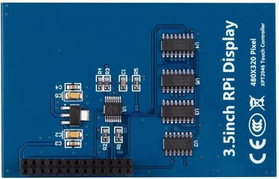Actual product image Whadda 3.5" TOUCH SCREEN FOR RASPBERRY PI® - 320 x 480