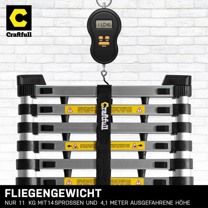 Image du produit Craftfull Teleskopleiter CF-101A (Échelle télescopique, 410 cm)