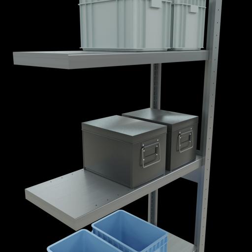Produktbild Schulte Lagertechnik Stecksystem Anbauregal MULTIplus250 mit Längenriegel