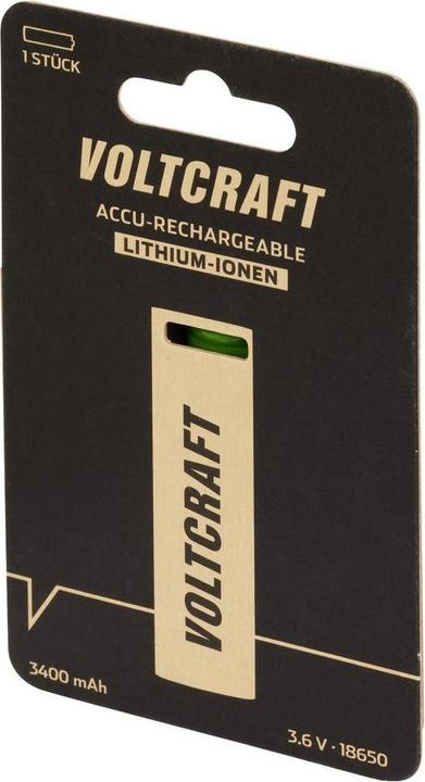 Produktbild Voltcraft VC-18650 Spezial-Akku 18650 Flat-Top Lithium 3.6 V 3400 mAh (18650, 3400 mAh)