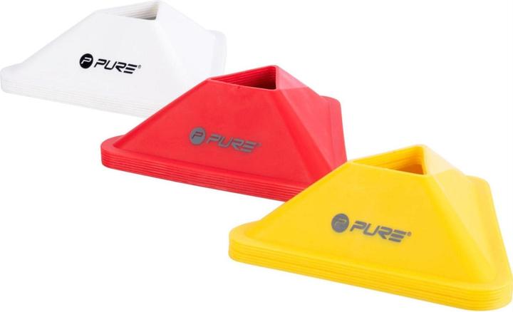 Actual product image Pure Triangle Cones Set of 20 Red, White, Yellow