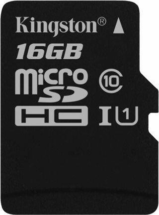 Produktbild Kingston Canvas Select microSD 16GB + Adapter (Bulk) (16 GB, microSDHC, U1, UHS-I)