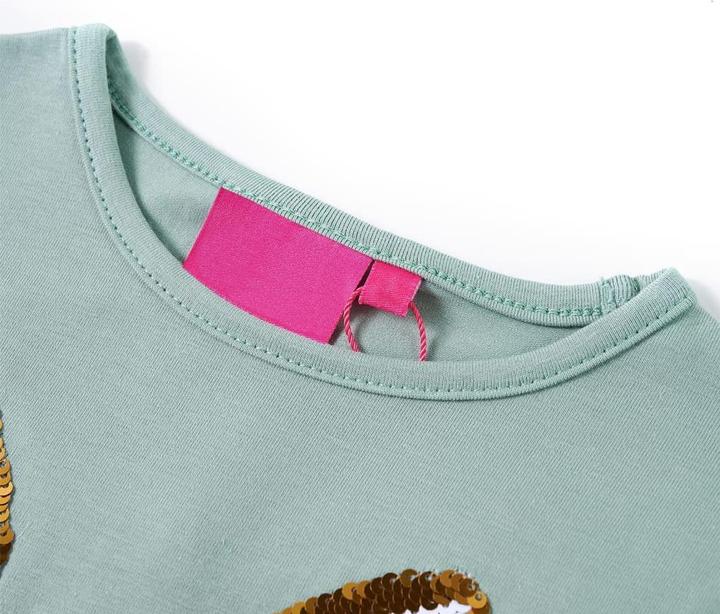 Immagine prodotto VidaXL Camicia da bambino a maniche lunghe verde menta 104,Materiale: 95% cotone (104)