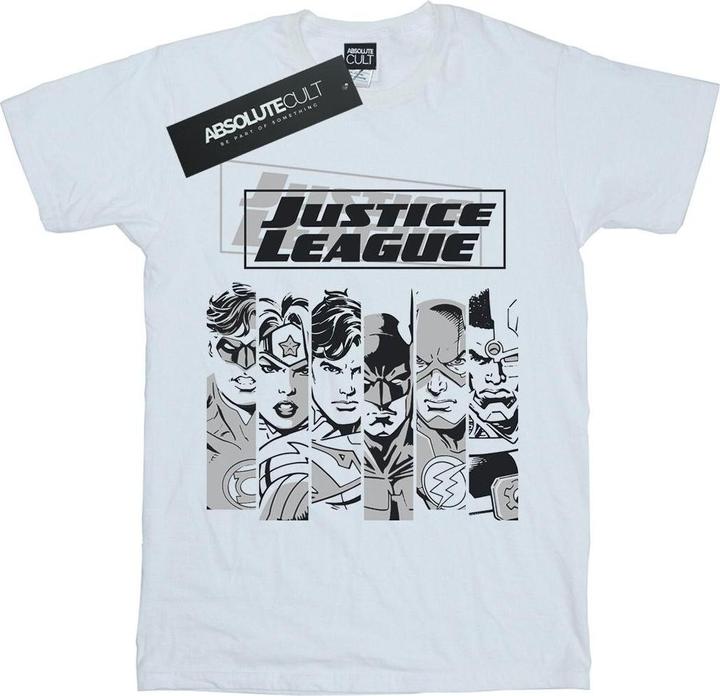 Justice League Stripes TShirt (XXL)