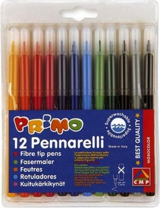 Image du produit Primo Feutres de coloriage Assortiment, 12 pièces (Assortiment, 12 x)
