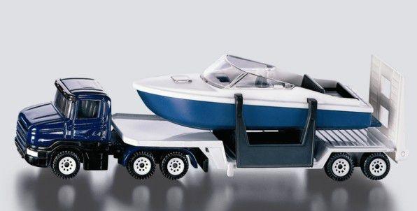 Actual product image Siku Low loader with boat