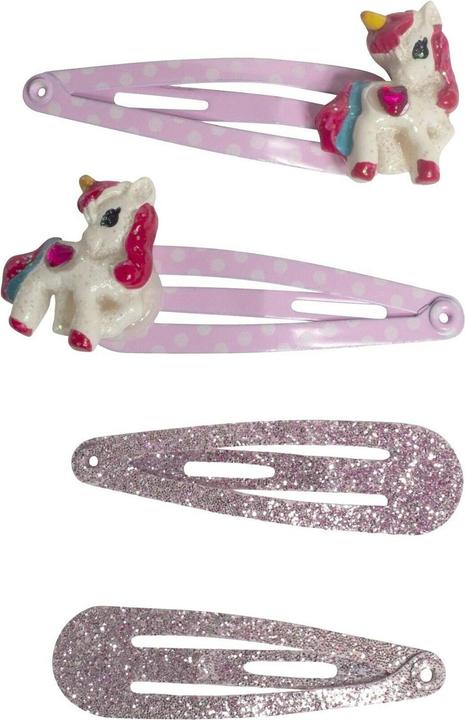 Image du produit Parsa Beauty Clips à cheveux Parsa KIDS, licorne et paillettes (4 pcs)