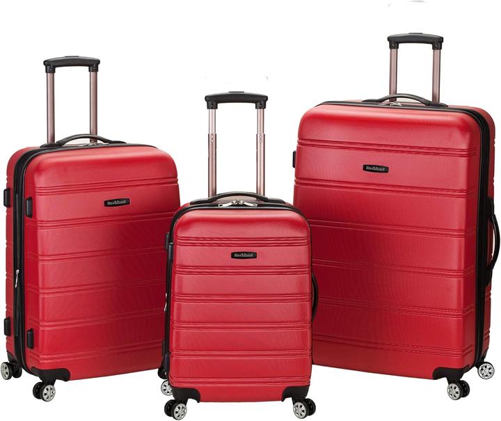 Rockland 3-teiliges Melbourne Hartschalen-Koffer-Set (93.60 l, Handgepäck (bis 50l), M (50 - 90l), L (90 - 115l))