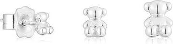 Tous Bold Motif Silver Stud Earrings Set 1003932100