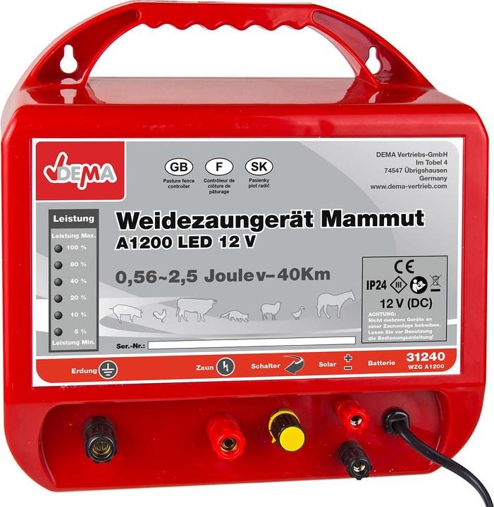 Produktbild Dema Weidezaungerät Mammut N9500 | 230V