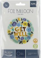 Image du produit Folat Ballon de baudruche Bon rétablissement fleurs - 45 cm (1 x)