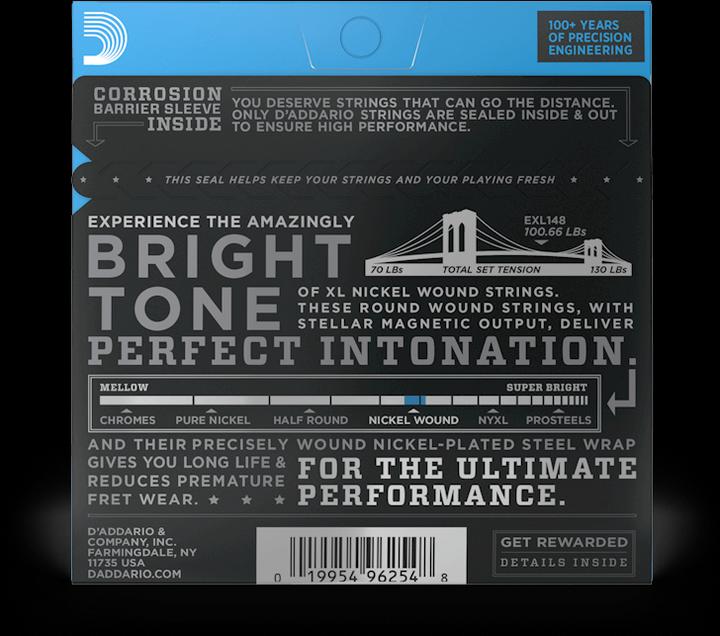 Image du produit D'Addario Exl148 (6 x, Guitare électrique, 0.06")