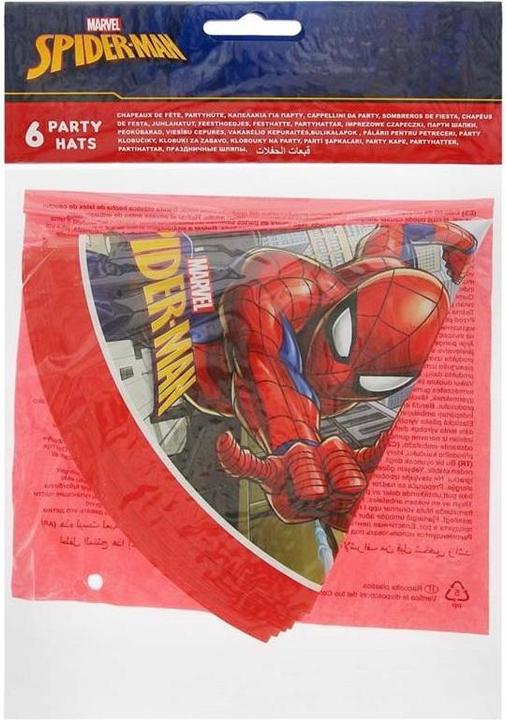 Actual product image Procos Spiderman Party Hats Crime Fighter