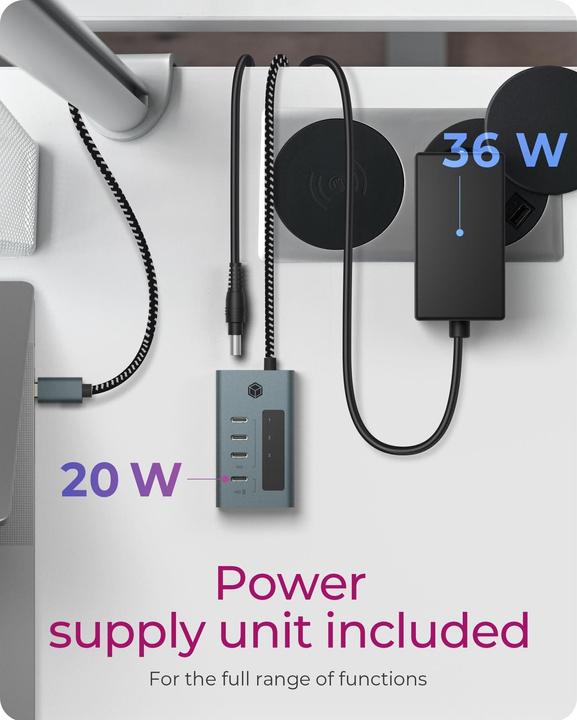 Actual product image Icy Box IB-HUB1454-C31 (USB-C, 4 Ports)