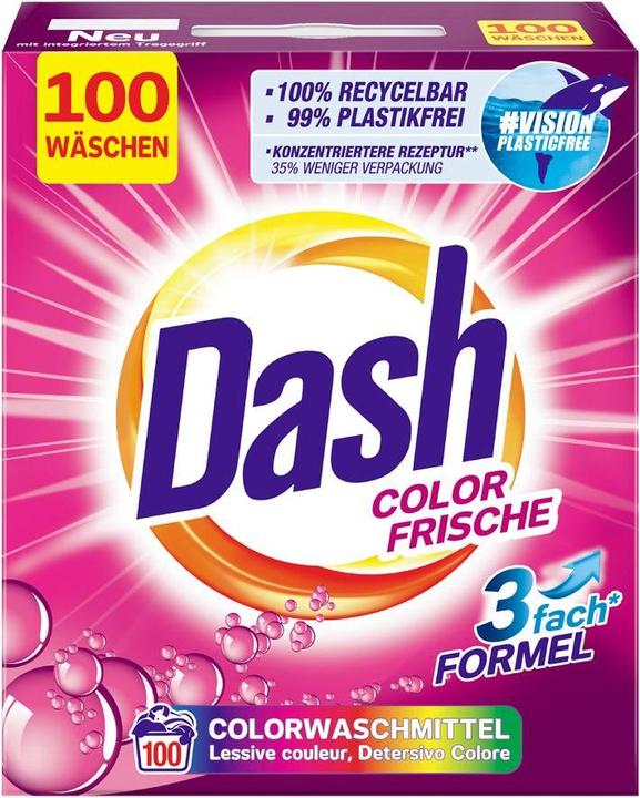 Immagine prodotto Dash Freschezza del colore (100 Cicli di lavaggio, Detersivo in polvere)