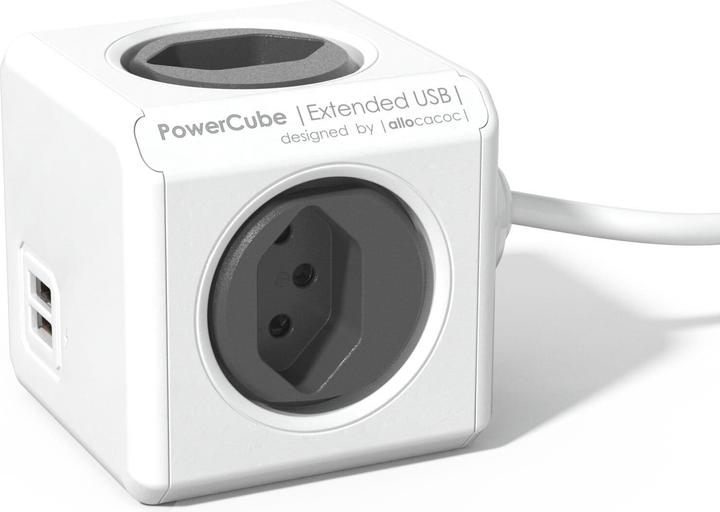 Produktbild Allocacoc PowerCube Extended USB S+ (4 x, USB-A, Typ 13, 1.50 m)
