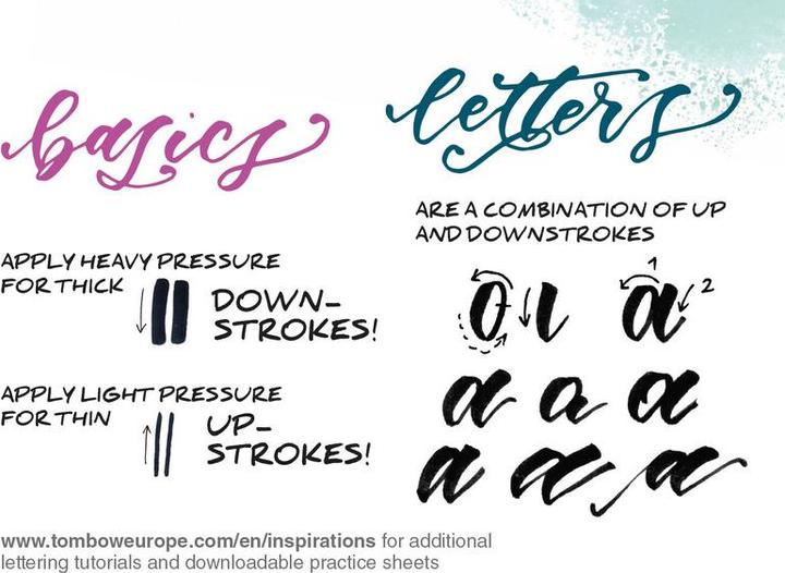 Produktbild Tombow Lettering-Set für Fortgeschrittene (Mehrfarbig, 10 x)