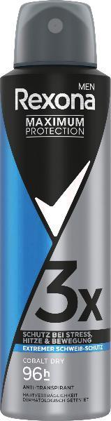 Image du produit Rexona Déodorant Spray Maximum Protection Cobalt Dry 150 ml (Spray, 150 ml)