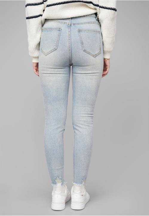Actual product image Cloud 5ive Cloud5ive High-Waist Skinny Jeans Hose mit Destroy Details 5 Pockets - 183851 (M)