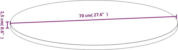 Produktbild VidaXL Douglas (Ø 70 x 1.5 cm)