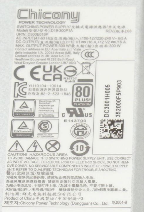 Produktbild Chicony D19-300P1A (300 W)