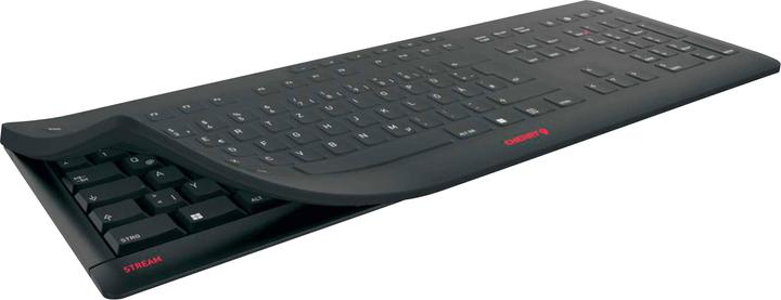 Produktbild CHERRY TAS STREAM PROTECT KEYBOARD Wireless DE-Layout sw (DE, Kabelgebunden)