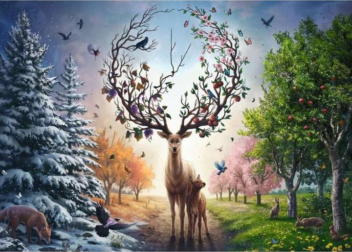 Produktbild Ravensburger Der magische Hirsch und die vier Jahreszeiten (1000 Teile)