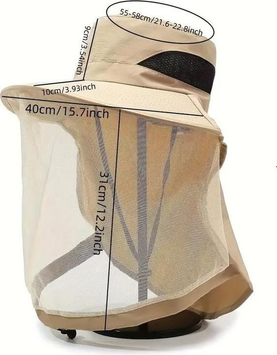 Produktbild Swissdetector Blauer Mesh-Sonnenhut mit breiter Krempe - Atmungsaktiver UV-Schutz