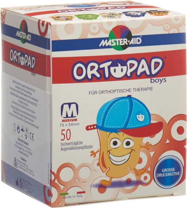 Actual product image Master Aid Eye Patch Medium Boys 50 Piece (50 x)