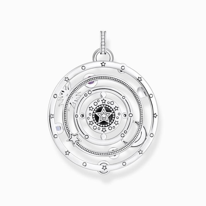 Immagine prodotto Thomas Sabo Ciondolo emisfero con pietre colorate argento annerito (Argento 925, Smalto/argento, Smalto)