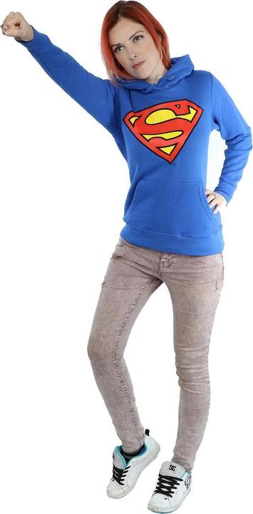 Immagine prodotto Superman Logo Felpa con Cappuccio Donna (XS)